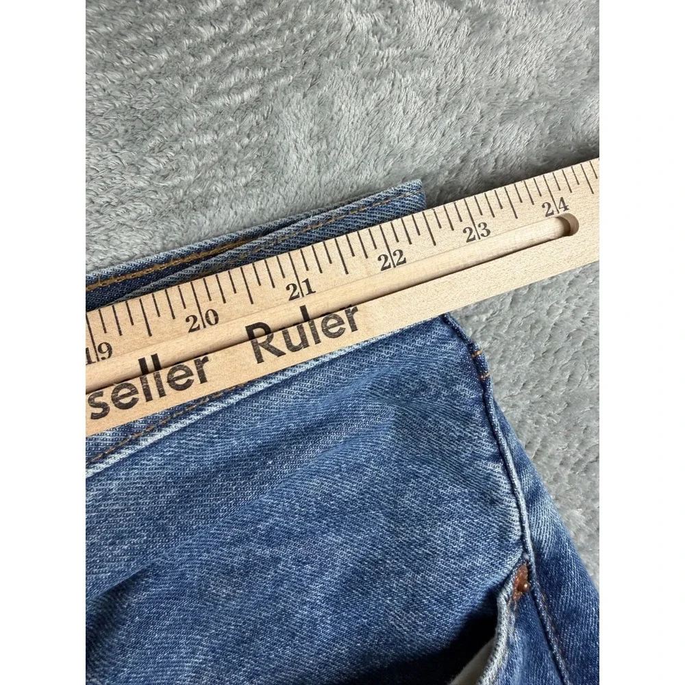 Vtg Levi's 501 Jeans 42x32 Button Fly Light Wash Y2K Straight Denim